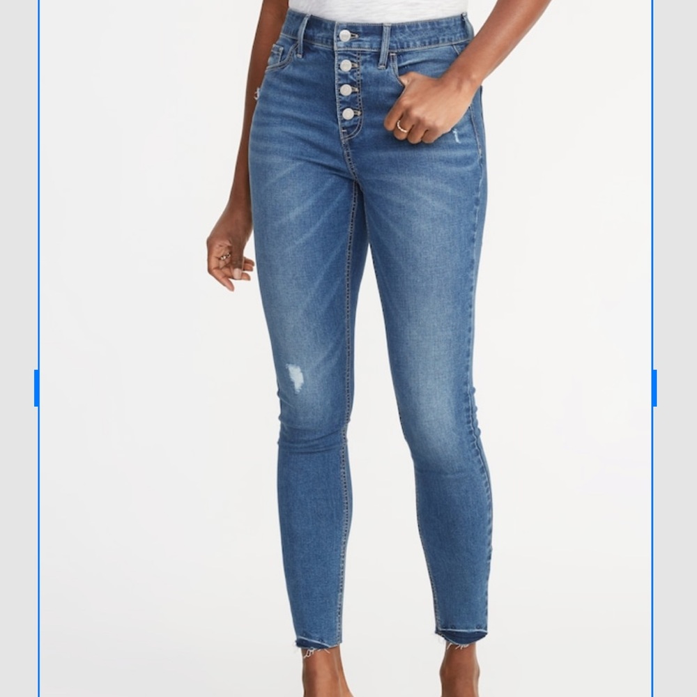 Old navy button front jeans